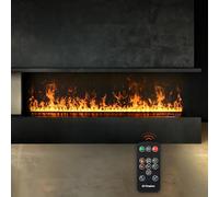 Chimenea de Vapor de Agua, Color de Las Llamas, no calienta, 80cm.