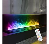 Chimenea de Vapor, Fuego eléctrico Inteligente de Control Remoto, Chimenea eléctrica, 200cm[Sin Calor]