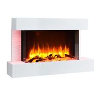 Chimenea Eléctrica Balderia Aidan, Chimenea Eléctrica De Pared, 2000 W - Blanco
