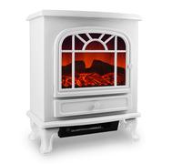 Chimenea eléctrica blanca Simulación de llamas reales