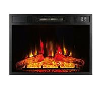 Pur Line Chimenea eléctrica CHE-620 2000W cristal templado negro mando a distancia llama ajustable