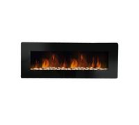Chimenea eléctrica de pared DALLAS L127 x P 11 x H50
