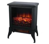 Chimenea eléctrica de pie - Hierro fundido - 2000 vatios - Para sala de estar