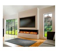 Chimenea eléctrica Ecoflame i2200E (Negro, 1.500 W - 2.000 W, L x An x Al: 30 x 223,2 x 56 cm)