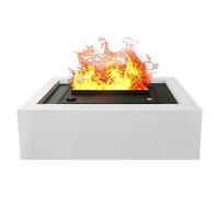 Chimenea eléctrica Firecool Table W (Blanco, 60 W, 26 x 51 x 15 cm)