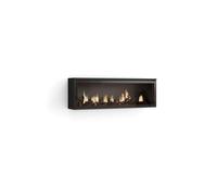 Chimenea eléctrica LED XXL Skraut Home, Sin Calor, 107x38x25cm, Salón, Comedor, Estilo Moderno BLACK
