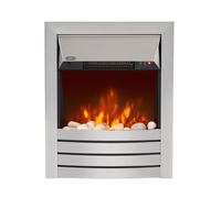 Chimenea Eléctrica Moderna de Empotrar Metal Cepillado - Aura - ECOSO de Hudson Reed