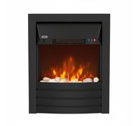 Chimenea Eléctrica Moderna de Empotrar Negra - Aura - ECOSO de Hudson Reed