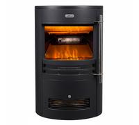 Chimenea Eléctrica Moderna Negra Cilíndrica - Radiance - ECOSO de Hudson Reed