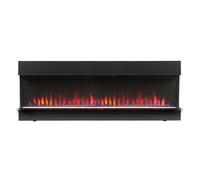 Chimenea Eléctrica Mural Multimedia Moderna Negra de 50" - Luxe - ECOSO de Hudson Reed