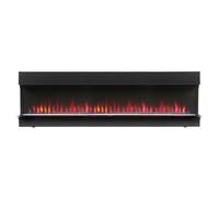 Chimenea Eléctrica Mural Multimedia Moderna Negra de 60" - Luxe - ECOSO de Hudson Reed