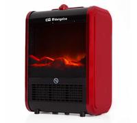 Chimenea eléctrica Orbegozo CM 9015, efecto fuego real, 2 niveles de potencia, termostato regulable, 1500 W