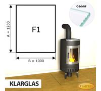 Chimenea Glasbodenplatte Spark Protector Plancha Cristal Horno Placa de Suelo