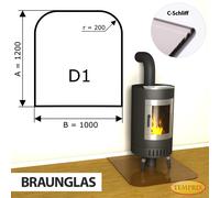 Chimenea Placa de fondo Cristal Spark protector Bandeja Horno inferior -D1