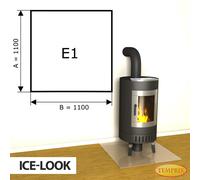 Chimenea Placa De Fondo Cristal Spark Protector Bandeja Horno Inferior - E1
