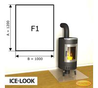 Chimenea Placa de fondo Cristal Spark protector Bandeja Horno inferior -F1