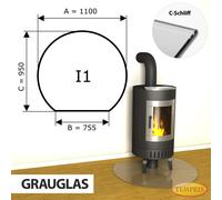 Chimenea Placa De Fondo Cristal Spark Protector Bandeja Horno Inferior - I1