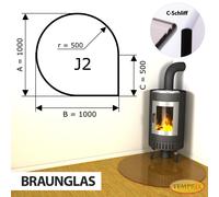 Chimenea Placa de fondo Cristal Spark protector Bandeja Horno inferior -J2