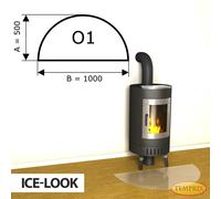 Chimenea Placa de fondo Cristal Spark protector Bandeja Horno inferior -O1