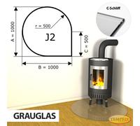 Chimenea Placa de fondo Cristal Spark protector Horno Base -J2