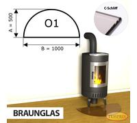 Chimenea Placa de fondo Cristal Spark protector Horno Base -O1