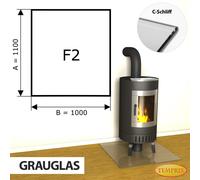 Chimenea Placa De Fondo Cristal Spark Protector Horno Inferior - F2