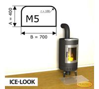 Chimenea Placa de fondo Cristal Spark protector Horno inferior -M5