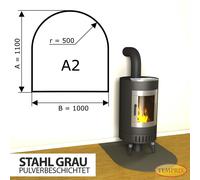 Chimenea Placa Inferior Chispas Acero Gris Horno Placa Bandeja para Hornear - A2