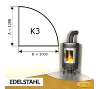 Chimenea Placa Inferior Spark Protector Plancha de Acero Inox Horno