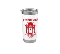Chinatown, Illinois, circuito chino-americano de Chicago, lado sur Vaso térmico de acero inoxidable de doble pared