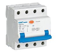 CHINT Disyuntor de circuito residual NB310L-3N-C32 32 A Tipo C 30 mA 3P+N