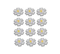 Chip emisor LED de alta potencia 1w 3w 5w con disipador de calor de 20mm de aluminio estrellado,2700k/6500k,diodo LED blanco,linterna DIY Mr16 Gu10 Spotlight Downlight(5W/Blanco cálido 2700K)