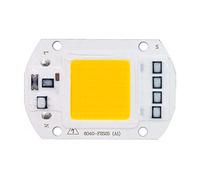 Chip LED COB rectangular de 50 W, entrada de 220 V CA, lámpara de modelado IC inteligente integrada, para proyector de bricolaje, blanco cálido