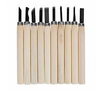 Chisels 10 unids/Set Chisel Mano de Madera Talla de Madera Herramienta de Cuchillo para Talla básica Talla de Carpintero Herramienta de Mano de gubia Herramienta de Man