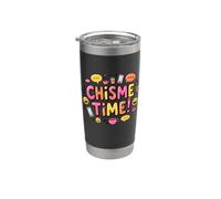 Chisme Time Latino Humor Café Chat Gráfico Vaso térmico de acero inoxidable de doble pared