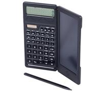 Chiyyak Calculadora de Tableta de Escritura a Mano, Tablero de Escritura LCD Plegable Portátil con Función Científica para Estudiantes (Funciona con energía Solar y batería.)