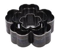 Chiyyak Cortador de Cuero en Forma de Flor de Cerezo, Molde de Corte Eficiente para Proyectos de Bricolaje, Juego de 3 Cortadores de Flores de 1,2 Pulgadas, 2 Pulgadas,8 para Manualidades de Cuero