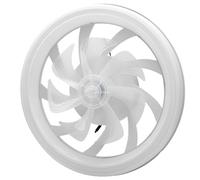 Chiyyak Ventilador de techo LED regulable con luz y control remoto, 6 velocidades, 3000-6500 K, ventilador de techo delgado para dormitorio, cuarto de bebé, habitación baja (blanco)