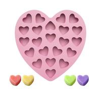 Chocolate Heart Mold, 22 Cavity Tray, Non Stick Baking Mold, Valentine Candy Maker Tool, Wedding Postre Gadget, Home Kitchen Gummies Fudge Jelly Cupcake Soap Pastry Snack Craft Use