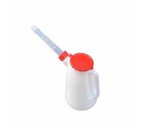 Chosertory Aceitera Medidora Aceitera Jarra Dosificadora Bidón de Aceite con Flexible Largo y Tapas Herméticas Polietileno Robusto Marcas Claras para Mezclas, 1.2L