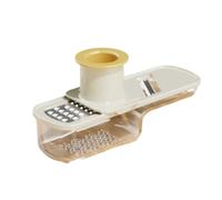 Chosertory de Grater Manual Rebanador Cocina Gadget Transparente Fácil de Limpiar con Adecuada para Preparar Ingredientes y Uso Profesional, Array, Beige