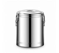 Chosertory Dispensador de Bebidas Isotérmico Cubo Térmico Contenedor Térmico Olla Sopera Acero Inoxidable Cierre Seguro Adecuado para Restaurantes Catering Bufés Cafeterías, 30L, Sin Grifo