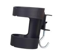 Chosertory Soporte para Taza Escritorio Clip Portavasos Antivuelco con Gancho Organizador Acero Adecuado para Mesa Oficina Habitación, Gancho Negro, tal como se describe