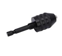 Chrees Adaptador de Portabrocas de 3 Mordazas de Acero de Aleación sin Llave para Taladro Eléctrico Rango de Sujeción de 0,3-6,5 Mm Ligero para Mejoras en el Hogar