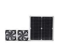 Chrees Kit de Ventilador de Escape de Energía Solar 14W con Panel Solar, Ventilador de Ventilación Silencioso para Baño Cocina Casa, Ahorro de Energía y