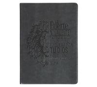 Christian Art Gifts Scripture Journal in Spanish: Diario Clásico Cierre Gris Sé Fuerte Jos. 1:9