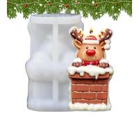 Christmas Elk Silicone Candle Mold DIY Soap Resin Plaster Mold