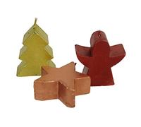 Christmas Gift Vela de Navidad 46447 Figura Decorativa Juego de 3