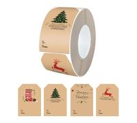 Christmas Name Tags - Holiday Sticker Labels For Gift Tagging | Paper With Self-Adhesive, Easy Crafting, Party Favors, For Kids, Family, Classroom, Workplace, Home