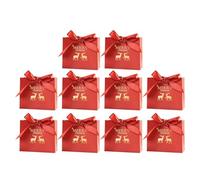 Christmas Wrapping Bags, Festive 10 Pieces Pack, Christmas Party Bags for Sharing, Festival, Family, Cheer, Home, Celebration, Tradition, School, Party, Decoration